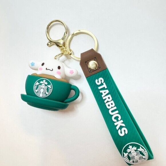 Cute cinnamaroll Cup Starbucks Keychain Green - Picture 2 of 5